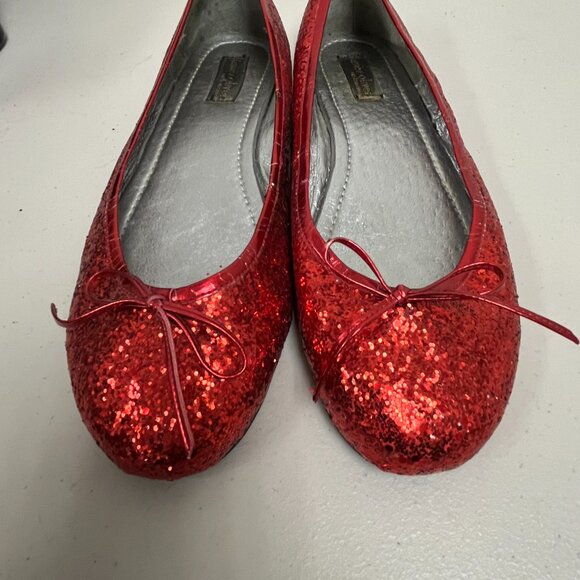 Roch Valley Scarpe Da Tip Tap Donna Dorothy Ruby Glitter - Rosso Rubino, Taglia 38 EU